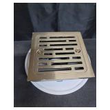 Delta Faucet 4 Inch Tile-In Square Shower Floor Drain Gold, Shower Drain Kit, Square Shower Drain, Chrome Shower Drain, Shower Floor Drain, Champagne Gold DT062412-CZ