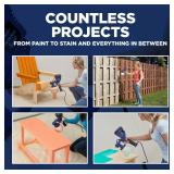 HomeRight C800971.A Super Finish Max, Includes 3 Brass Spray Tips, 3 Spray Patterns, Easy to Clean HVLP Paint Sprayer, Great for Furniture, Cabinets, Trim & More, for Stains, Sealers & Latex P
