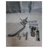 Prime-Line K 5082 Black Push Button Latch with 1-1/2 In. Hole Center (1 Set)