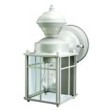 Heath Zenith Heathco HZ-4132-MW White Bayside Mission Style Motion Activated Lantern, Bulb Not Included