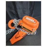 VEVOR Manual Lever Chain Hoist, 3/4 Ton 1650 lbs Capacity 5 FT Come Along, G80 Galvanized Carbon Steel with Weston Double-Pawl Brake, Auto Chain Leading & 360Â° Rotation Hook, for Garage Factory Doc