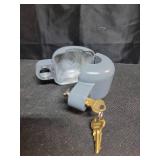 Prime-Line S 4180 Door Knob Lock-Out Device Prevents Turning of Door Knob and Access to Keyhole, Can be Used for Home Rentals, Evictions, Job Sites & More Keyed Alike, Diecast, Gray (Single Pack)