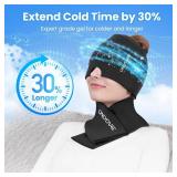 ONLYCARE Migraine Relief Cap and Neck Ice Pack Wrap Gel Set, Upgrade Headache Relief Cap and Shoulder Cold Pack, Hot and Cold Compress, FSA - HSA Eligible, Relief of Pain, Swelling, Office Pressure - 