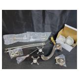 Kingston Brass KS1161BX Vintage Widespread Lavatory Faucet with Metal cross handle, Polished Chrome, 8-Inch Adjustable Center