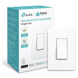 Kasa Matter Smart Light Switch: Voice Control w/Siri, Alexa & Google Assistant | UL Certified | Timer & Schedule | Easy Guided Install | Neutral Wire Required | Single Pole | 2.4GHz Wi-Fi | KS205