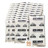 Aviditi ICE-BRIX Ice Packs for Shipping 5 X 2 3/4\" (96 pack bulk) Food-Safe Reusable Refrigerant Gel Ice Packs for Lunch Boxes, Coolers & Mailing Perishables; Instant Cold Packs for Shipping - Re