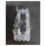 ENERLITES Decorator Paddle Rocker Light Switch, Gloss Finish, Single Pole, 3 Wire, Grounding Screw, Residential Grade, 15A 120V/277V, UL Listed, 91150-BK, Black