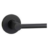 Amazon Basics Contemporary Madison Door Lever - Passage - Matte Black, 1-Pack