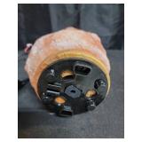 WBM Salt Lamp - USB Himalayan Salt Lamp with Touch Dimmer Control, Natural Pink Crystal, 5-7 lbs, Wooden Base, LED Bulb, Room Decor, Home Decor, Relaxation, Ambiance, Gift