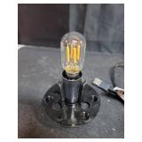 WBM Salt Lamp - USB Himalayan Salt Lamp with Touch Dimmer Control, Natural Pink Crystal, 5-7 lbs, Wooden Base, LED Bulb, Room Decor, Home Decor, Relaxation, Ambiance, Gift