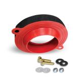 Korky 6000BP Universal Toilet WaxFree Seal with Hardware - Toilet Installation Made Easy - Made in USA , Red