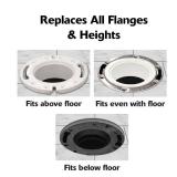 Korky 6000BP Universal Toilet WaxFree Seal with Hardware - Toilet Installation Made Easy - Made in USA , Red