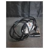 PlugSaf 2 Pack of 3Ft Black Outdoor Extension Cord 16/3 Gauge Waterproof, Cold Weatherproof -58°F, Flame Retardant, Flexible 3 Prong Electric Cord for Lawn Office,13A 1625W 16AWG SJTW, ETL Listed