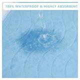 DAHAPYBOO Washable Underpads, 36\"x72\" 4 Pack Incontinence Bed Pads, Heavy Absorbency Reusable for Elderly, Kids, Adults and Pets, Waterproof Quick Drying for Bed, Sofa, Floor