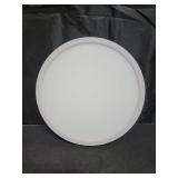 SunRider LED Flush Mount Ceiling Light Fixture, 5000K Daylight White, 2400LM, 12 Inch 24W White Round Flat Bedroom Lights, 240W Equiv. Non-Dimmable