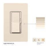 Lutron Diva LED+ Dimmer Light Switch for Dimmable LED, Halogen, and Incandescent Bulbs, 150 Watt, Single-Pole or 3-Way, DVCL-153P-LA, Light Almond