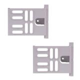 Legrand - OnQ, Cable Management, Plastic Enclosure Cable Channels for Structured Media Enclosures, White, Pack of 2