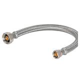 Eastman 60 inch Steel-Flex Braided Faucet Connector, 1/2 Inch FIP x 3/8 Inch Compression, Stainless Steel Faucet Supply Line, 48302