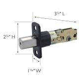 Design House 783365 Universal 6-Way Replacement Deadbolt Latch Oil Rubbed Bronze