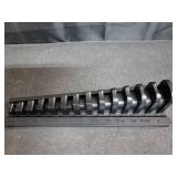 TEKTON 13-Tool 3/8 Inch Drive Crowfoot Wrench Organizer Rack, Black (5/16-1 in.) | ORG26113 | Made in USA