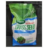 Scotts Turf Builder Grass Seed Sun & Shade Mix with Fertilizer and Soil Improver, Thrives in Many Conditions, 5.6 lbs.