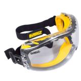 DEWALT DPG82-11 Concealer Clear Anti-Fog Dual Mold Safety Goggle, Clear Lens, 1 Pair