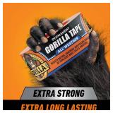 Gorilla All Weather Duct Tape, Black, 1.88\" x 25 yd (Pack of 1) - UV and Temperature Resistant Waterproof Tape for Outdoor Repairs