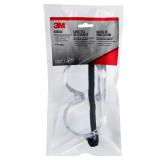 3M Goggle Chemical Splash, Impact-Resistant, Blocks 99.9% of UV, Scratch Resistant, Adjustable Strap, Indirect Ventilation, Flexible Frame Conforms To Face For Secure & Protective Fit (91252H1-DC-10)