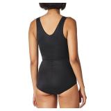 Maidenform womens Romper shapewear bodysuits, Modern Black, Large US