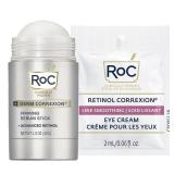 RoC Derm Correxion Retinol Firming Serum Stick with Antioxidants to Visibly Tighten and Firm Wrinkles and Laugh Lines 1.0 oz plus Retinol Eye Cream Packette