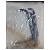 Shepherd Hardware 8091E Heavy Duty Steel 10-Inch Garage Storage Utility Hooks, 4 Pack, Black