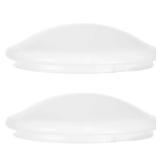 IWOWHERO 2pcs Round Ceiling Light with Twistlock Design for Easy Installation Replacement Mushroom Shade for Home Office Kitchen Bathroom Lighting Fixtures