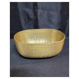 American Metalcraft ABHG46 Aluminum Hammered Bowl Oval, Gold, 25-ounce Capacity, Elegant and Artisanal Serveware for Presenting Entrees and Appetizer: 6 ½ L, 4 ¾ W, 2 ¼ H