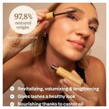 ATTITUDE Oceanly Serum Infused Mascara, EWG Verified, Eye Lash Serum, Length + Volume, Vegan Beauty and Makeup, Brown, 0.24 Oz