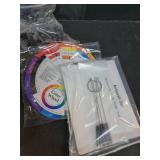 VEVOR Airbrush ACCESSORY Kit, 1 Dual-Action Professional Airbrush with 3 Tips, Hose, Holder, Cleaning Set, for Cake Decorating, Model Painting, Nail Art