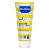 Mustela Baby Mineral Sunscreen Lotion SPF 50 Broad Spectrum - Face & Body Sun Lotion for Sensitive Skin - Water Resistant & Fragrance Free - Regular & Family Size