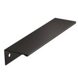 Amerock | Cabinet Pull | Matte Black | 5-1/16 inch (128 mm) Center to Center | Edge Pull | 2 Pack | Drawer Pull | Drawer Handle | Cabinet Hardware