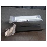 Amerock | Cabinet Pull | Matte Black | 5-1/16 inch (128 mm) Center to Center | Edge Pull | 2 Pack | Drawer Pull | Drawer Handle | Cabinet Hardware