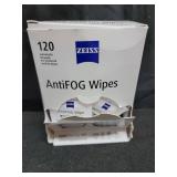 ZEISS AntiFOG wipes, 120 count