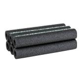 Duck Brand Foam Pipe Covers, Pipe Insulation Foam Tubes for Hot and Cold Water Pipes, Pre Slit and Self Sealing Adhesive Edge, 0.75 in. x 1 Ft., 6 Sticks Per Package, 6 Feet Total, Black
