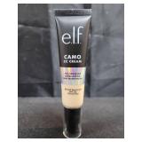 e.l.f. Camo CC Cream, SPF 30 Color-Correcting Medium-To-Full Coverage Face Foundation, Delivers An Airbrushed Finish, Vegan & Cruelty-Free, Fair 100 W
