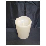 Homemory 6\" x 9\" Extra Large Outdoor Waterproof Candle with Auto 6-Hour Timer, No Remote, Ivory Plastic Made, Long Last for Half A Year