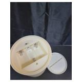 Homemory 6\" x 9\" Extra Large Outdoor Waterproof Candle with Auto 6-Hour Timer, No Remote, Ivory Plastic Made, Long Last for Half A Year