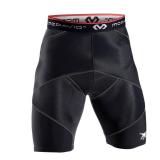 McDavid Compression Shorts, Thick Supportive Gym Shorts for Muscle Recovery, HIPS, Hamstring, Quads. Black Cross Compression Shorts for Fitness