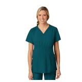 Wink Scrubs for Women, W123, Maternity V-Neck Tops with 5 Pockets Caribbean, XL