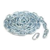 KingChain 1/4 x 15 ft. Zinc-Plated Straight Link Coil Chain 520 lb. Safe Working Load, General Purpose Chain, 519171