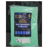 4 Pack 24 x 24 Extra Heavy Absorbency Washable Underpads, Waterproof Nursing Pads Incontinence Bed Pads, Reusable Washable Pee Pads for Dogs, Diaper Changing & Adults, Washable Puppy Pads