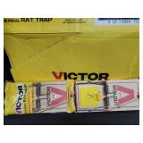 Victor M205 Wide Pedal Humane Snap Rat Traps Indoor for Home, Plastic Pedal, Sustainably Sourced FSC Wood - 12 Wooden Traps