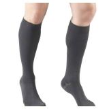 Truform 20-30 mmHg Compression Stockings for Men and Women, Knee High Length, Closed Toe, Gray, 3X-Large
