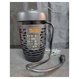 BLACK+DECKER Bug Zapper Electric Lantern with Insect Tray, Cleaning Brush, Light Bulb & Waterproof Design for Indoor & Outdoor Flies, Gnats & Mosquitoes Up to 625 Square Feet